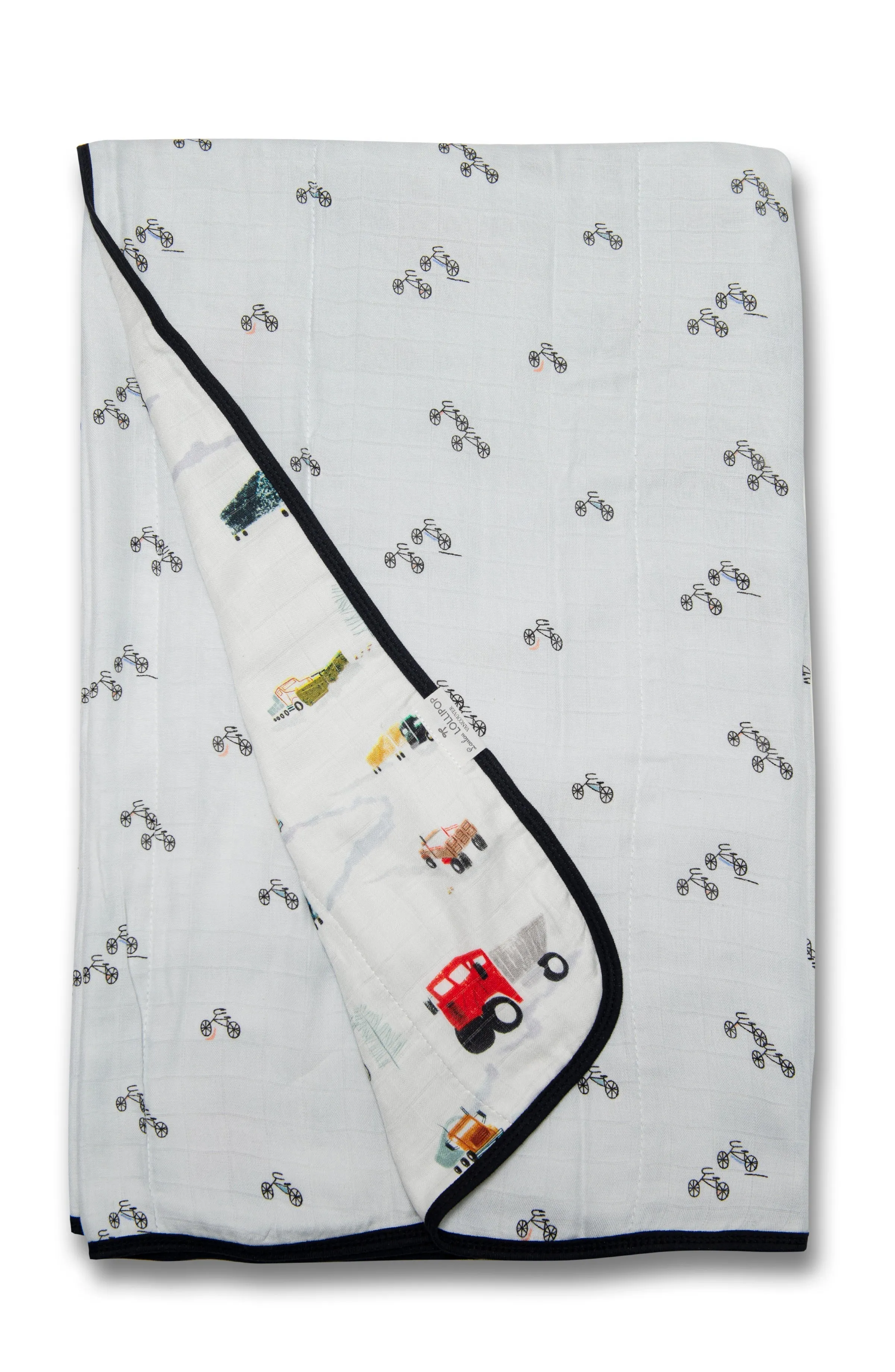 Muslin Quilt - Happy Trucks