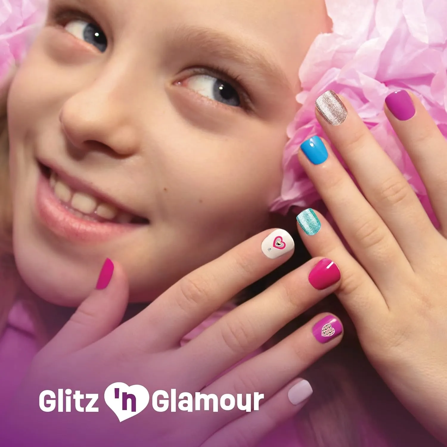 Nail Art Studio for Girls - Nail Polish Kit for Kids Ages 7-12 Years Old - Gifts Ideas - Gilrs Nails Gift Set - Cool Girly Stuff - Polish, Pens, Glitter, Stickers, Gems, Filer - 8 to 12 Year