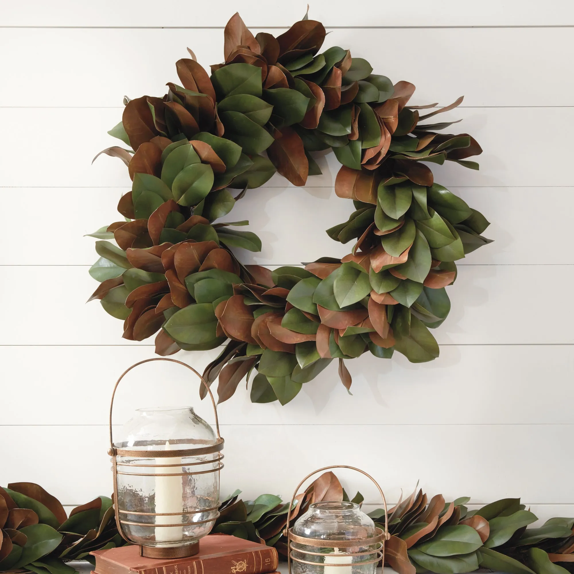 NAPA Home & Garden, GRAND MAGNOLIA LEAF WREATH 30",DI1269