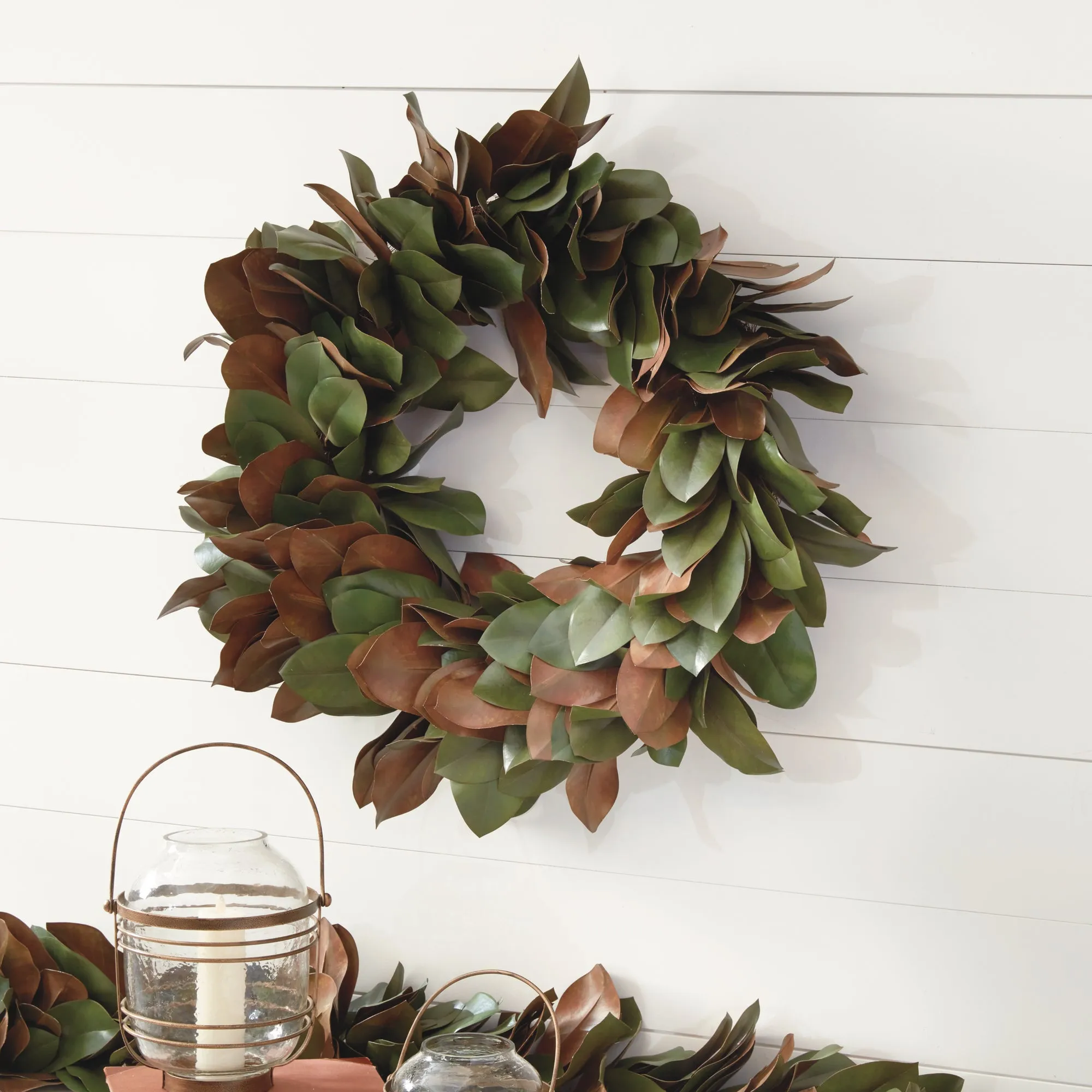 NAPA Home & Garden, GRAND MAGNOLIA LEAF WREATH 30",DI1269