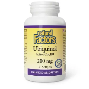 Natural Factors Ubiquinol Active CoQ10 200mg