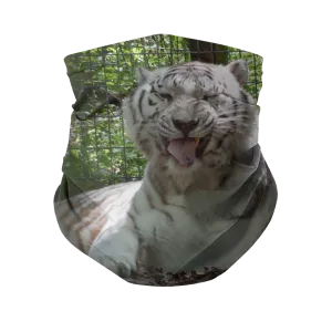 Neck Gaiter with Carbon Filter - Wally the White Tiger