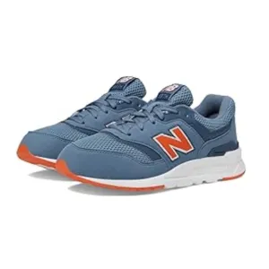 NEW BALANCE Boy's 997H (Little Kid) Grey/Poppy Little Kid Wide Sneaker