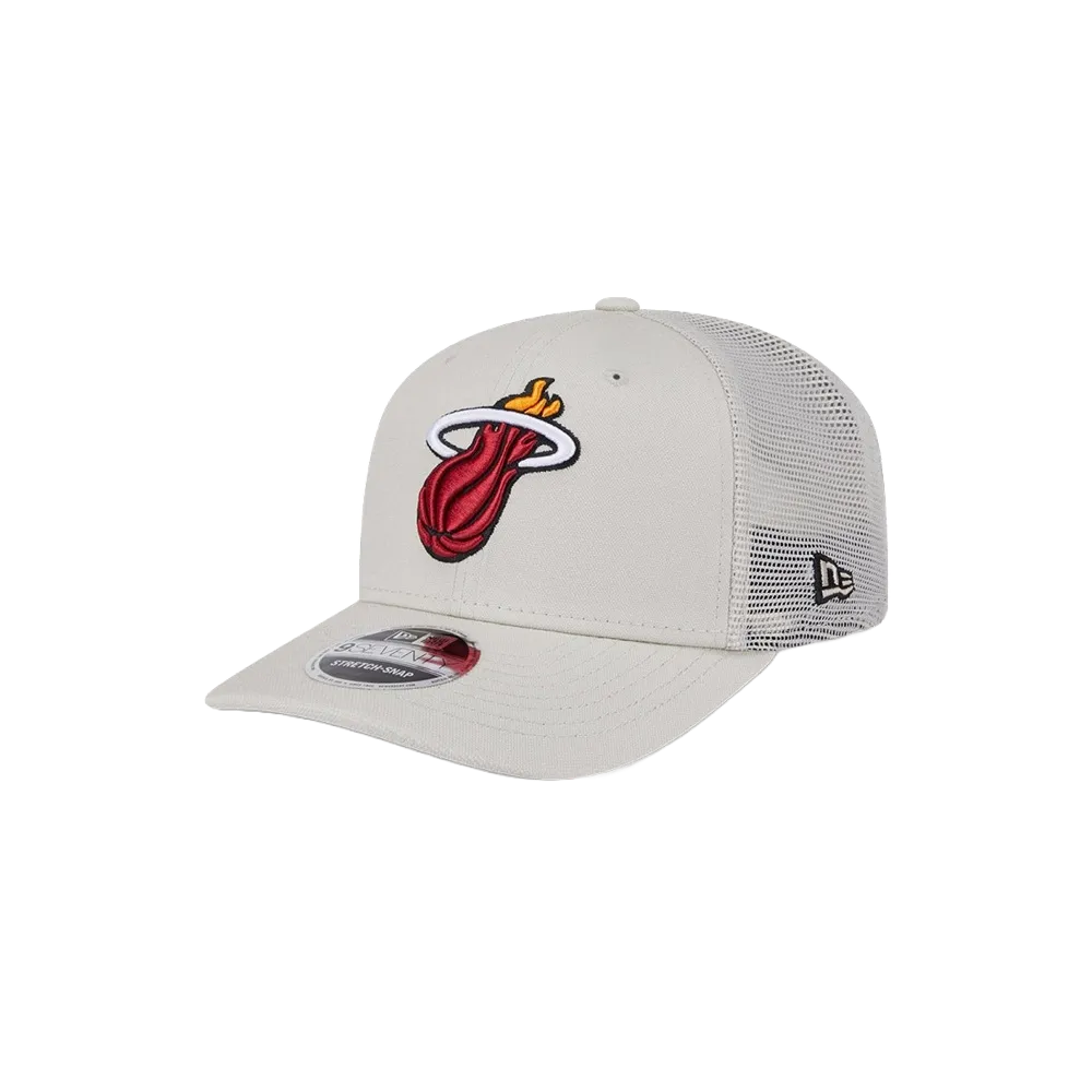 New Era Miami HEAT Stone Canvas Stretch Snapback