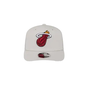 New Era Miami HEAT Stone Canvas Stretch Snapback