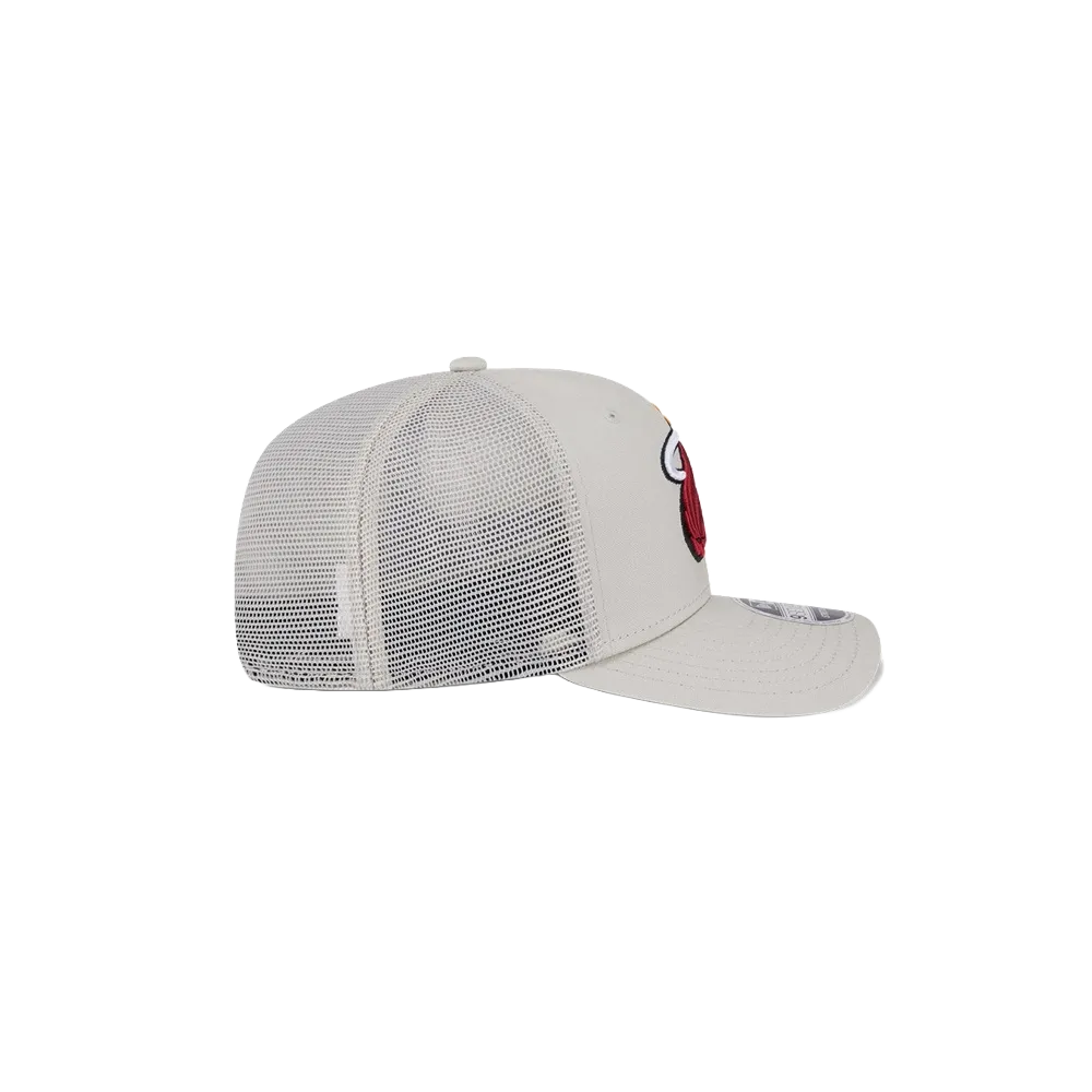 New Era Miami HEAT Stone Canvas Stretch Snapback