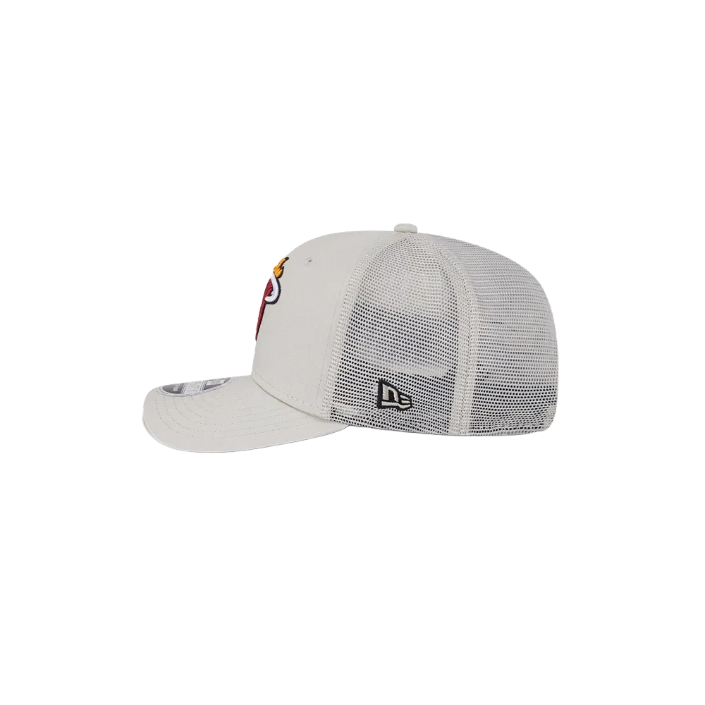 New Era Miami HEAT Stone Canvas Stretch Snapback