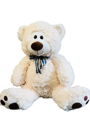NEW Large 22" Kid Connection White Plush Teddy Bear