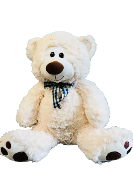 NEW Large 22" Kid Connection White Plush Teddy Bear