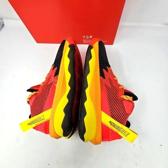 New Pixar x Adidas Dame 8 Big Kid Mr. Incredible Size 5.5Y 7 Women's Red Yellow.