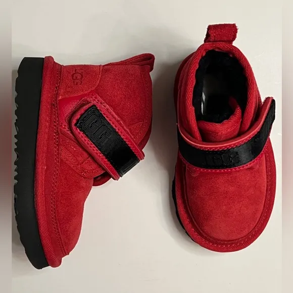 *New* UGG Kid’s Neumel Boot Snapback 'Samba Red', Toddler Size 6