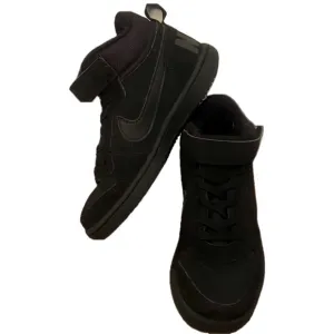 Nike Court Borough Black/Black Little Kids Mid Hi sneaker 12 US Little K…