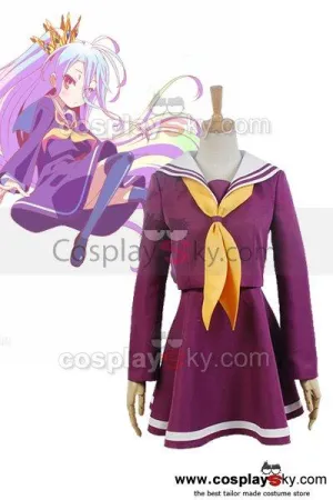 NO GAME NO LIFE Shiro Sailor Suit Cosplay Uniform Costume