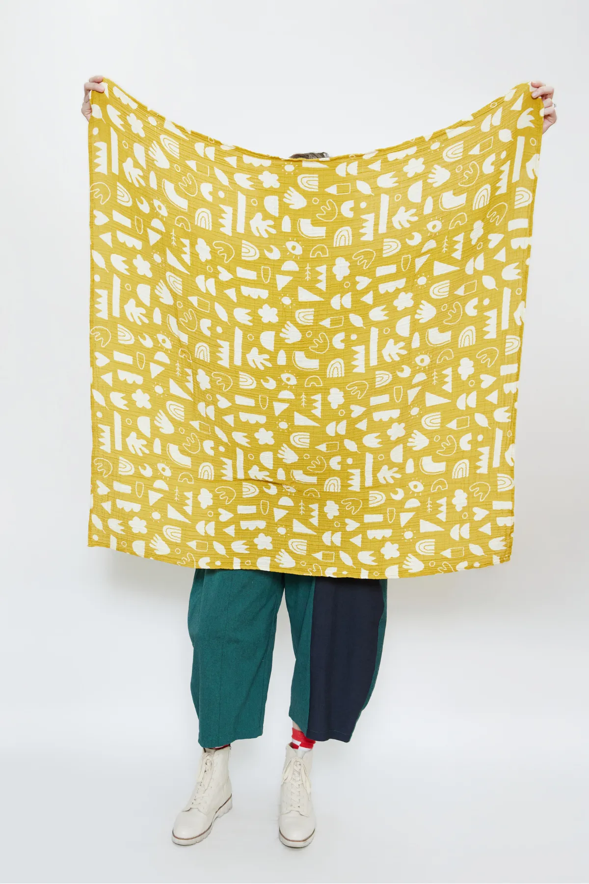 Organic Cotton Baby Blanket/Swaddle - Doodles