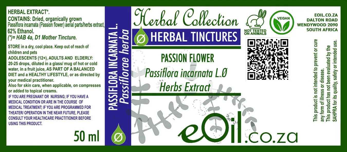 Passion Flower Herbal Extract ( Passiflora incarnata )