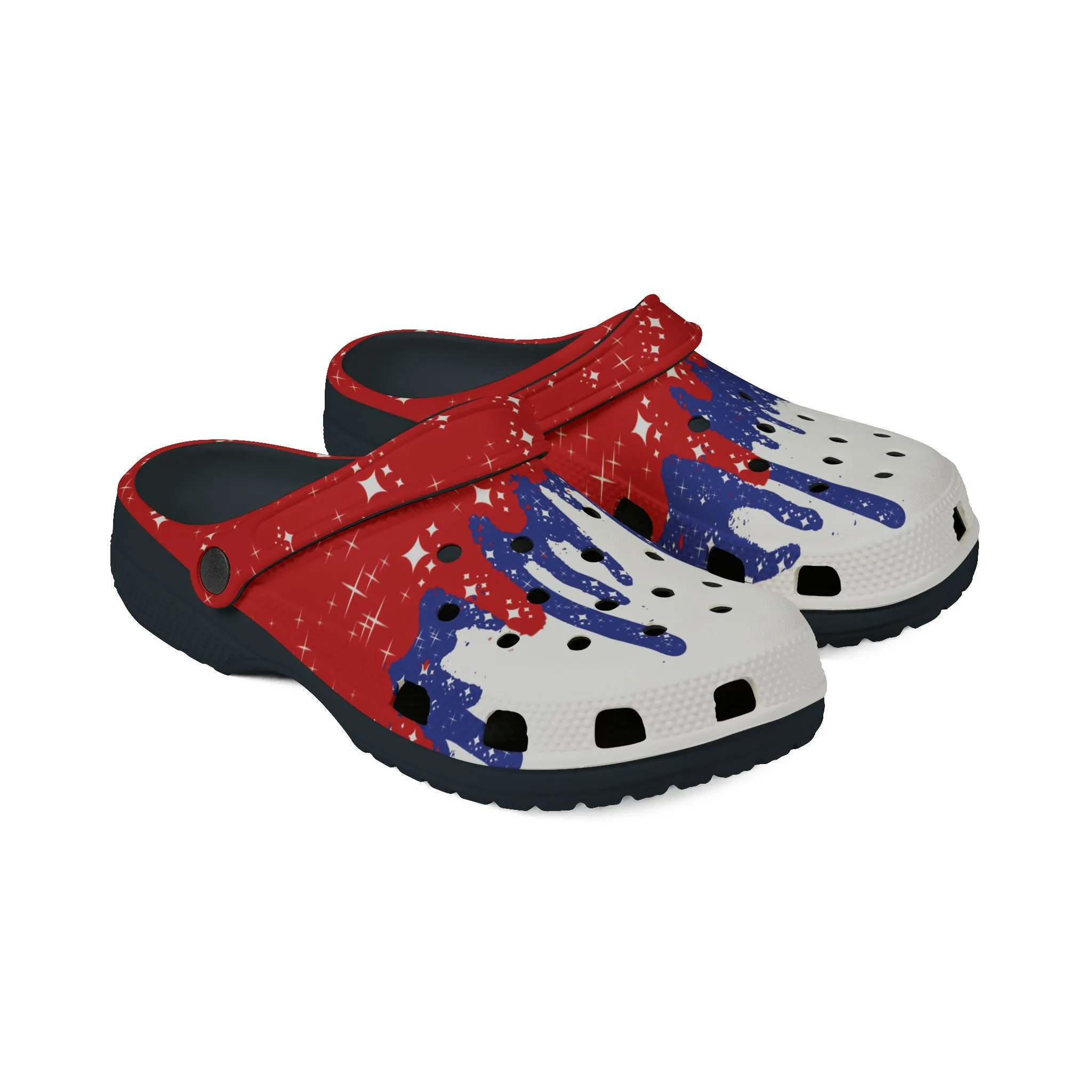 Patriotic Drip - Foam Rubber Shoes