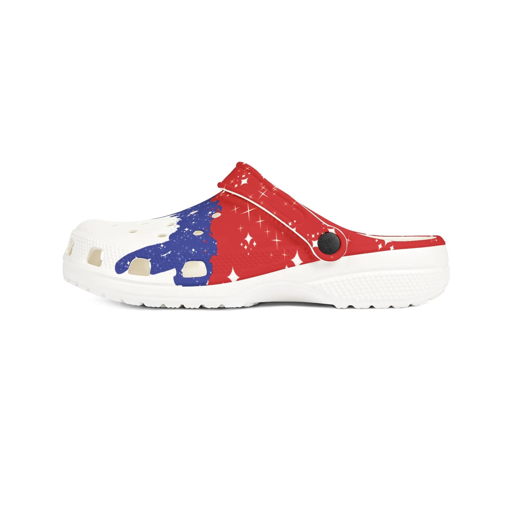 Patriotic Drip - Foam Rubber Shoes