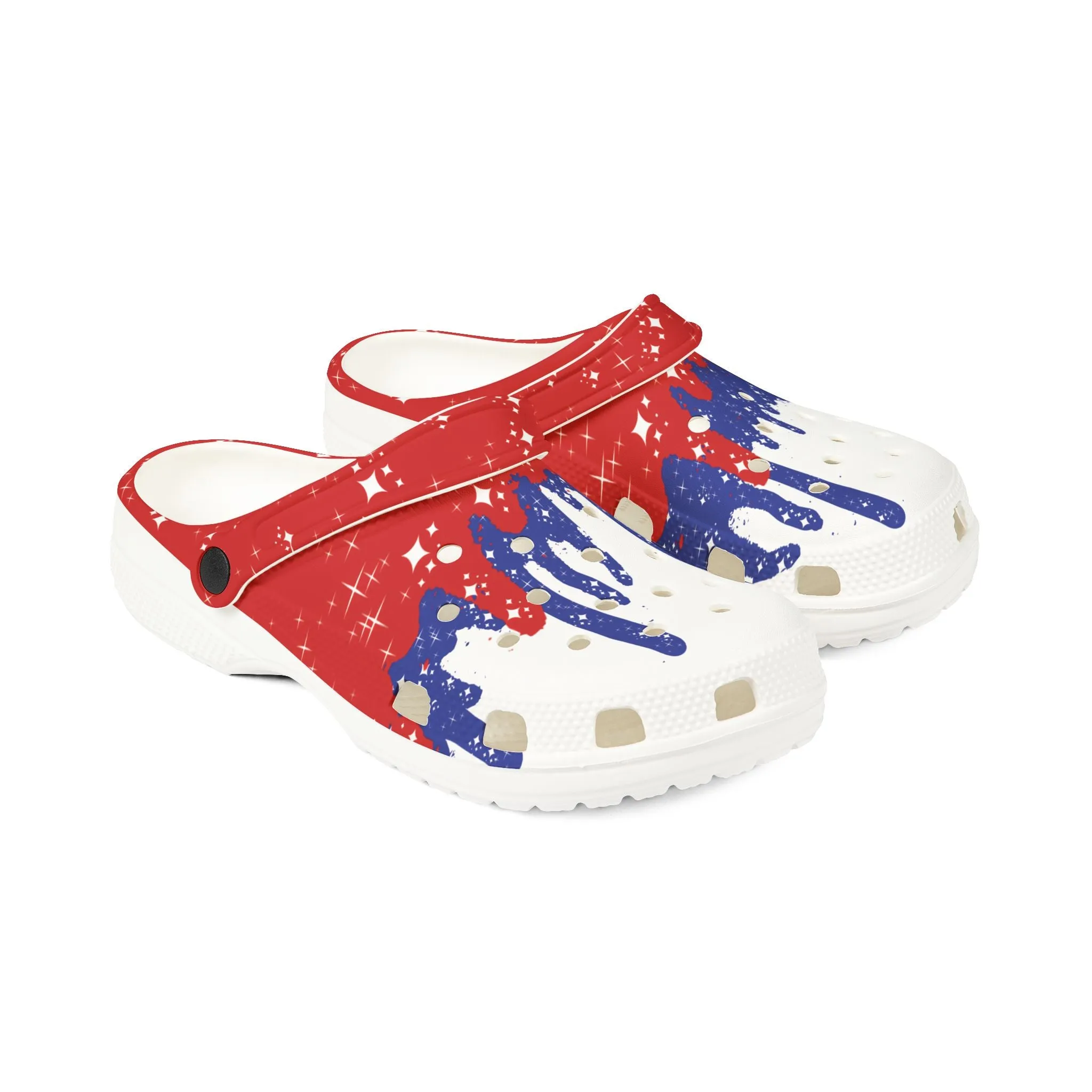 Patriotic Drip - Foam Rubber Shoes