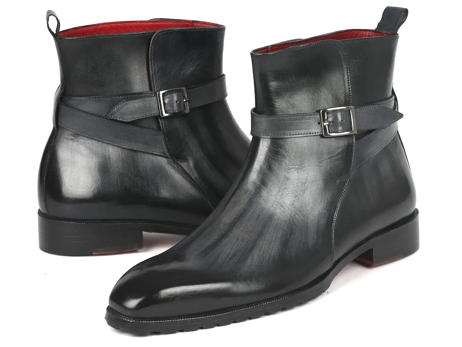 Paul Parkman Men's Jodhpur Boots in Gray Patina