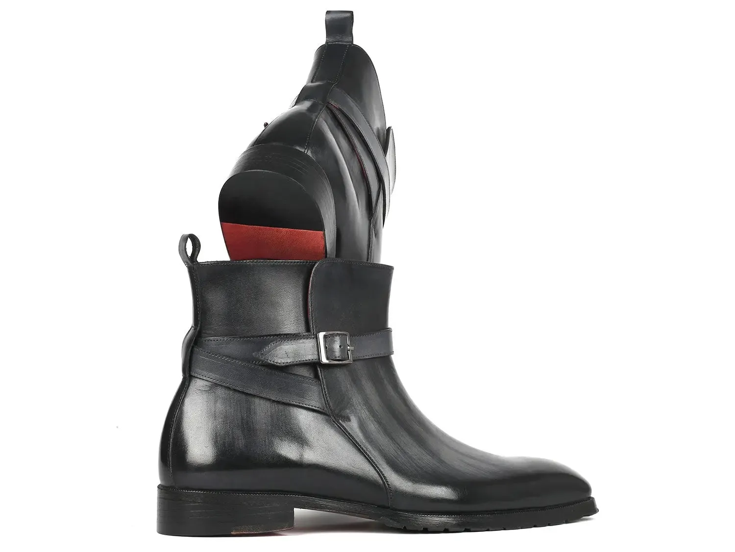 Paul Parkman Men's Jodhpur Boots in Gray Patina