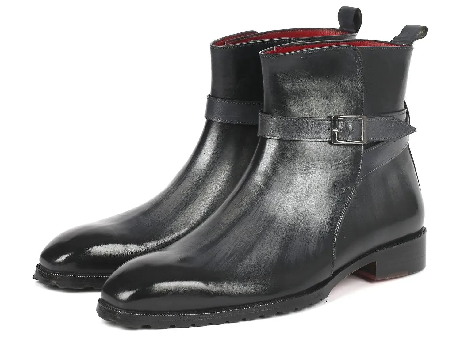Paul Parkman Men's Jodhpur Boots in Gray Patina