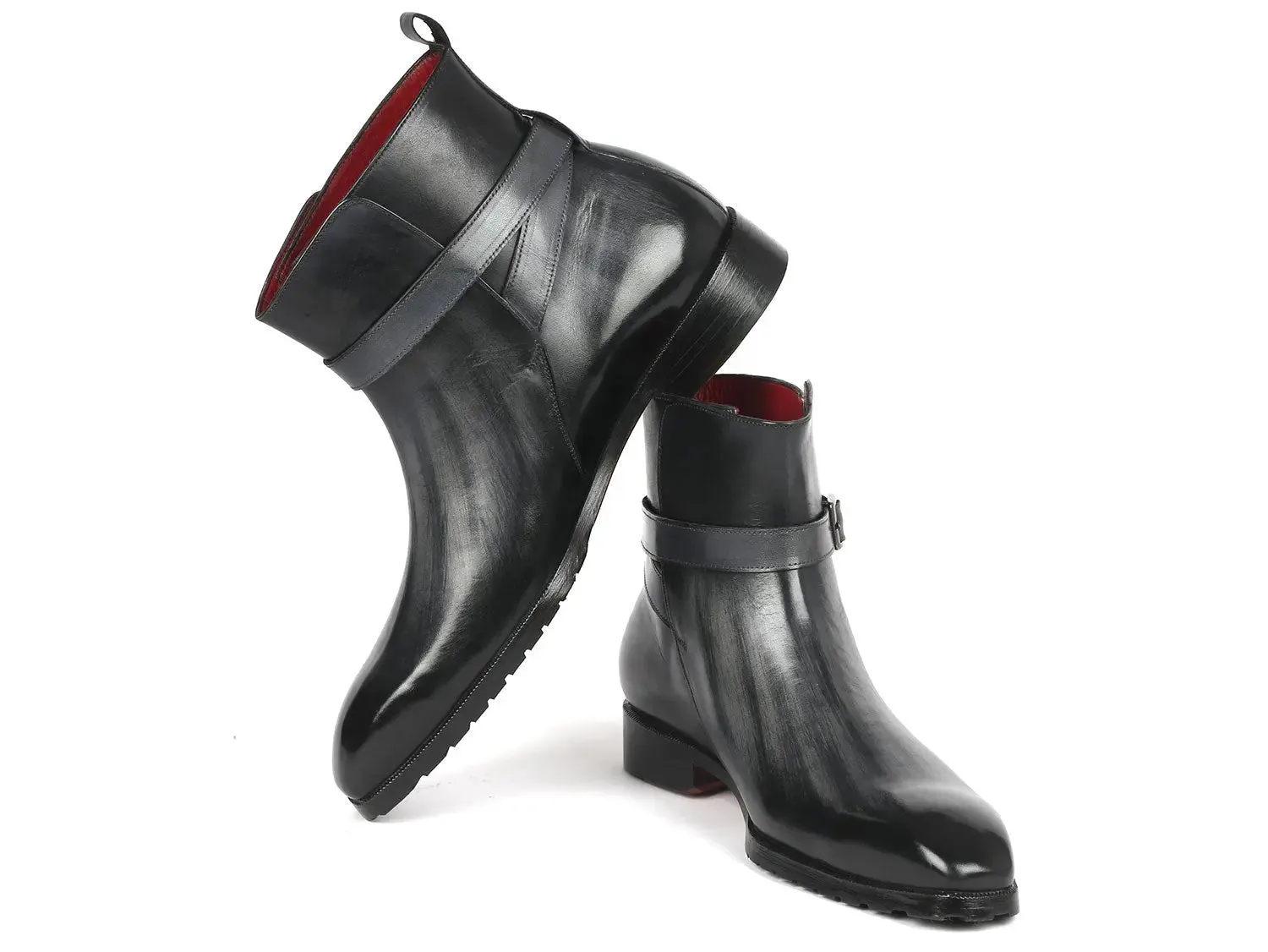 Paul Parkman Men's Jodhpur Boots in Gray Patina