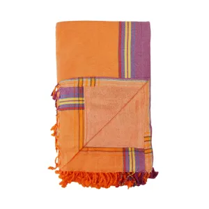 Peach with Lilac Kenyan Beach Towel