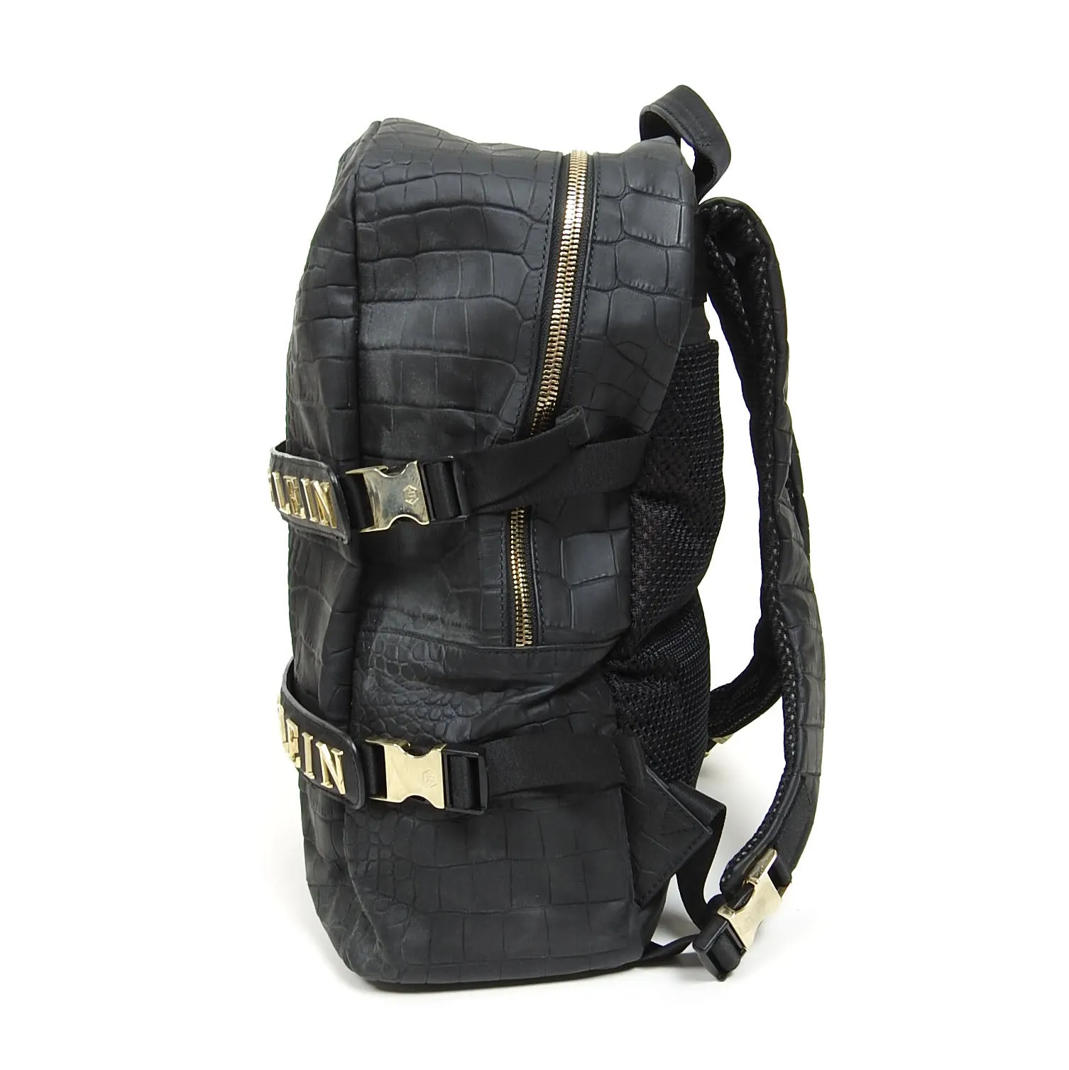 Philipp Plein Embossed Leather Backpack