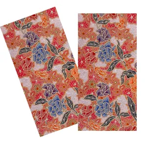 PINK & MULTICOLOR FLORAL BATIK NAPKIN SET