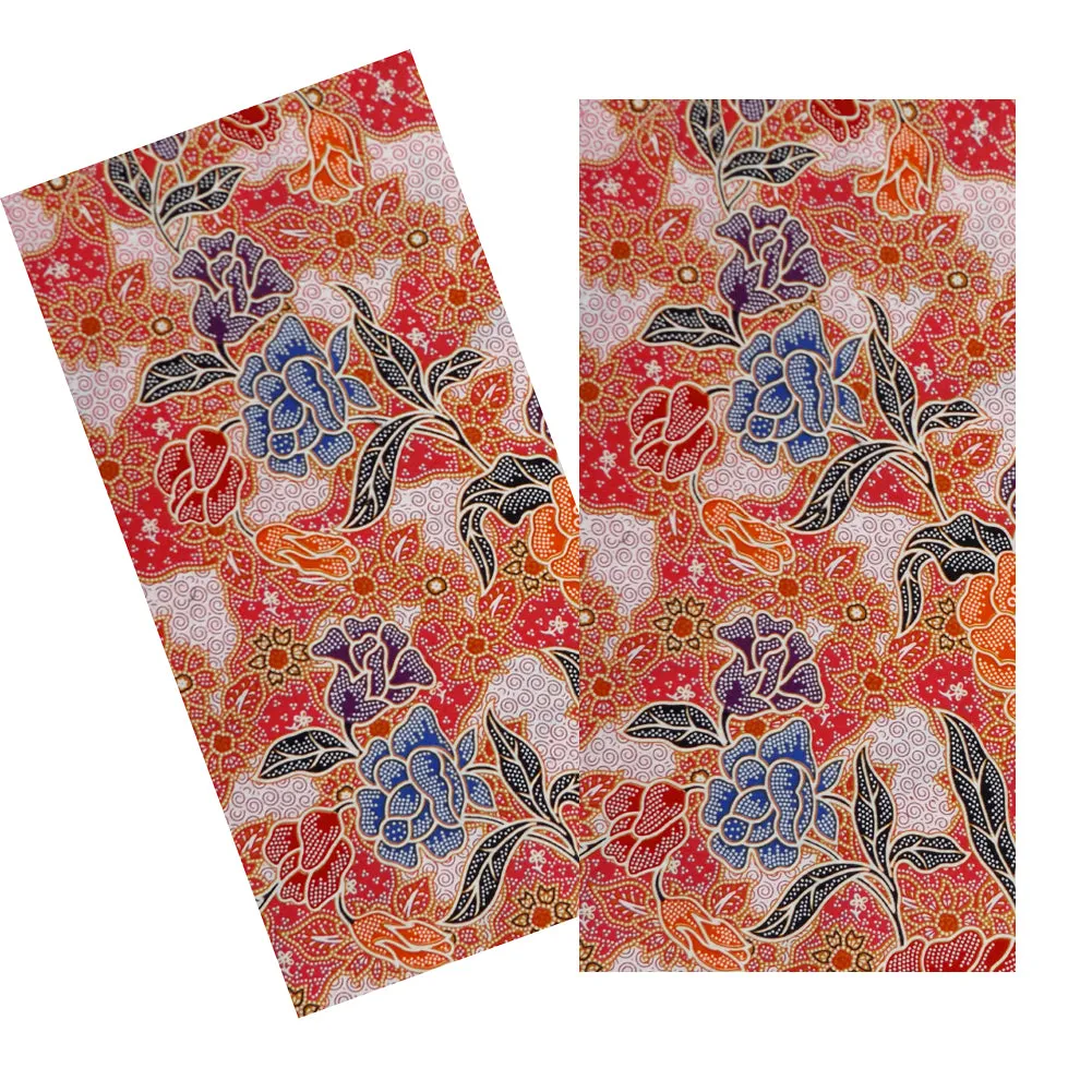 PINK & MULTICOLOR FLORAL BATIK NAPKIN SET