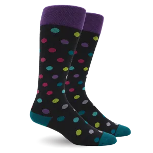 Polka Dot Multi Color Cotton Energy Socks