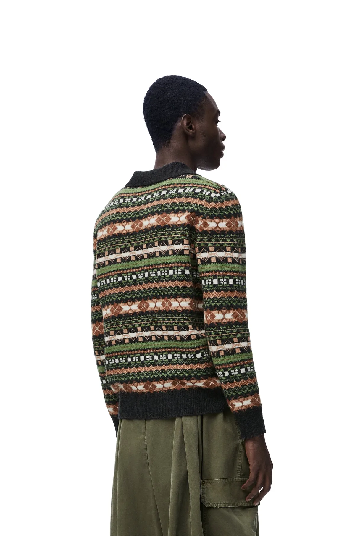 Polo Sweater In Wool