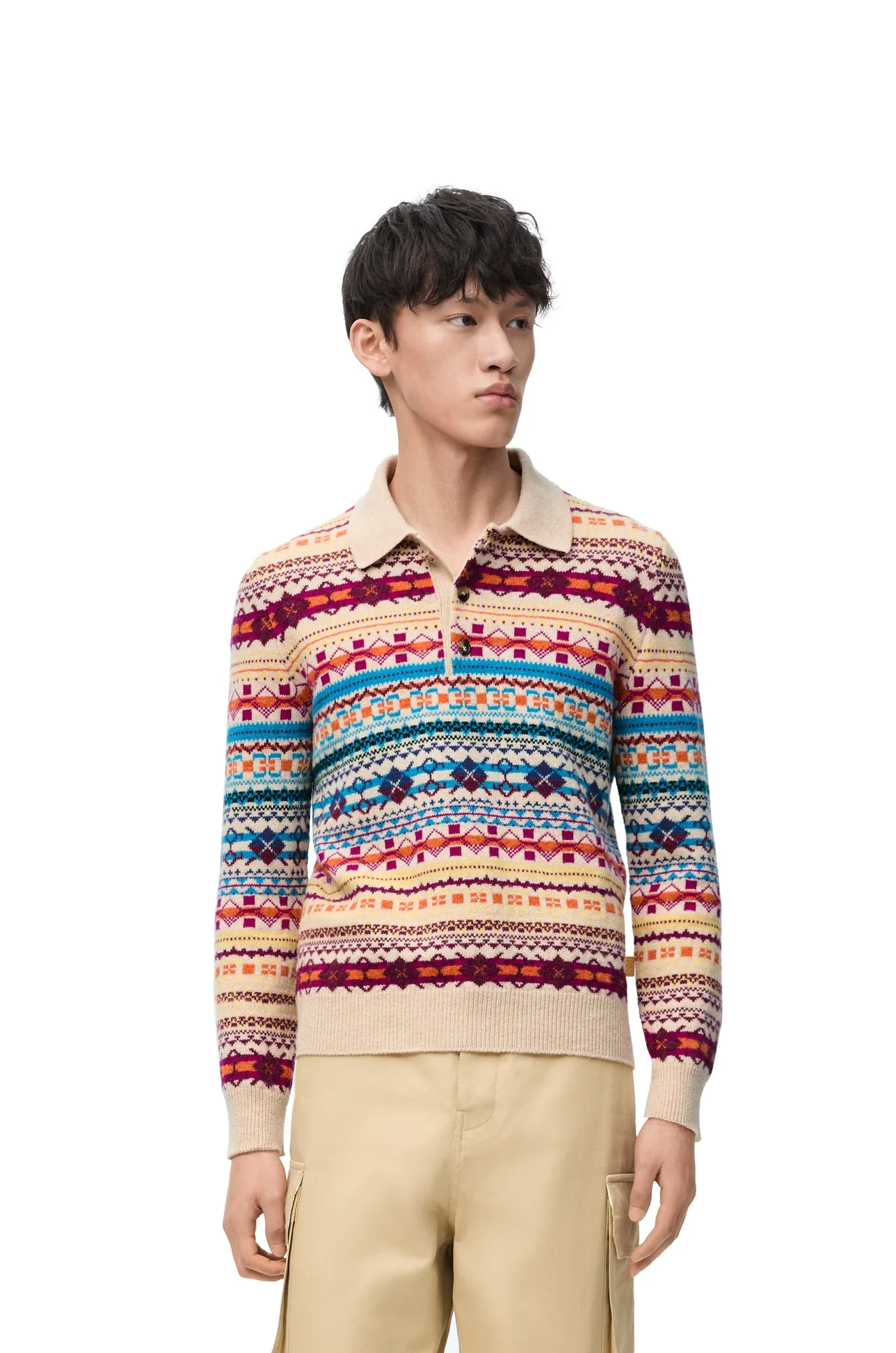 Polo Sweater In Wool
