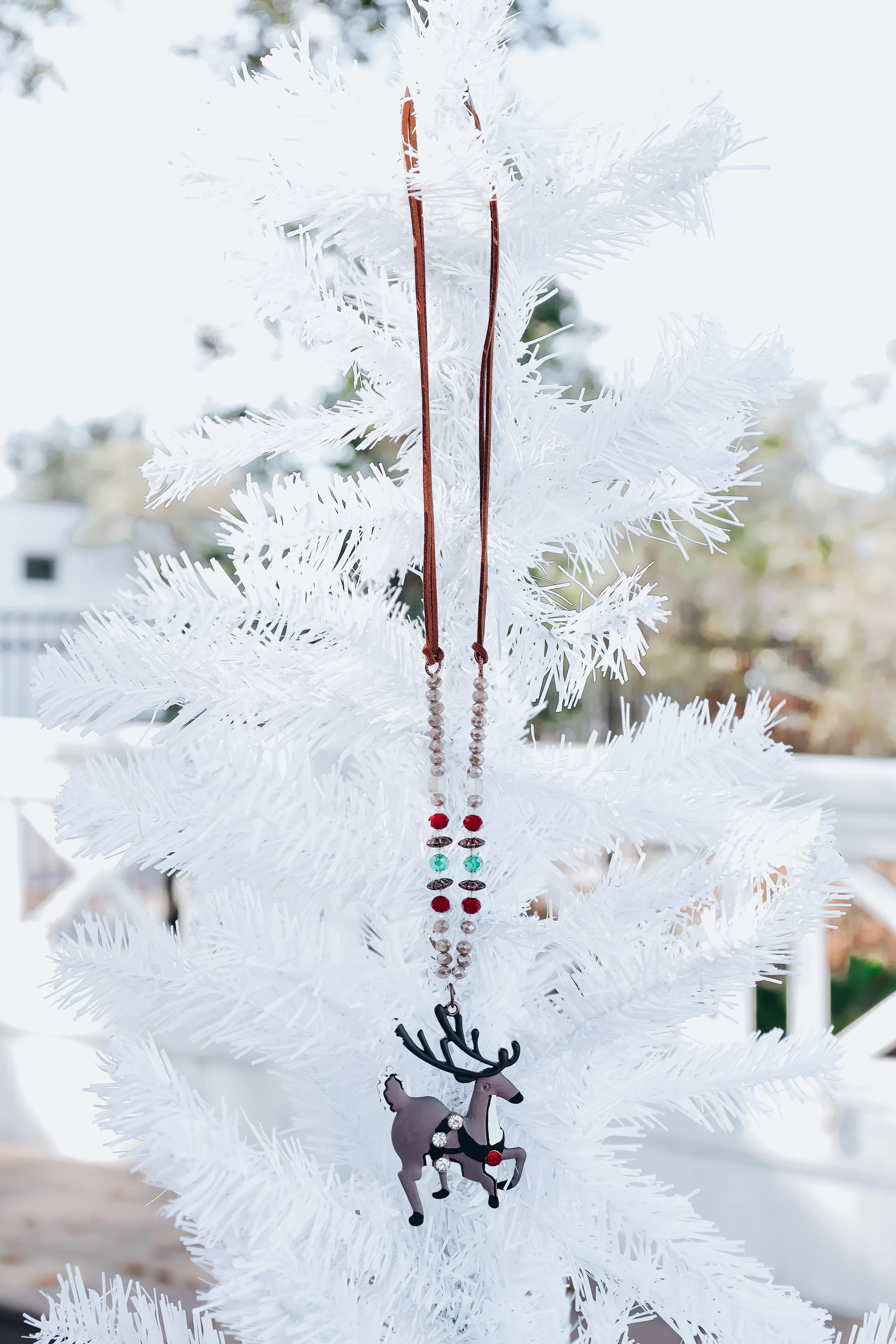 Prancing Reindeer Pendant Necklace