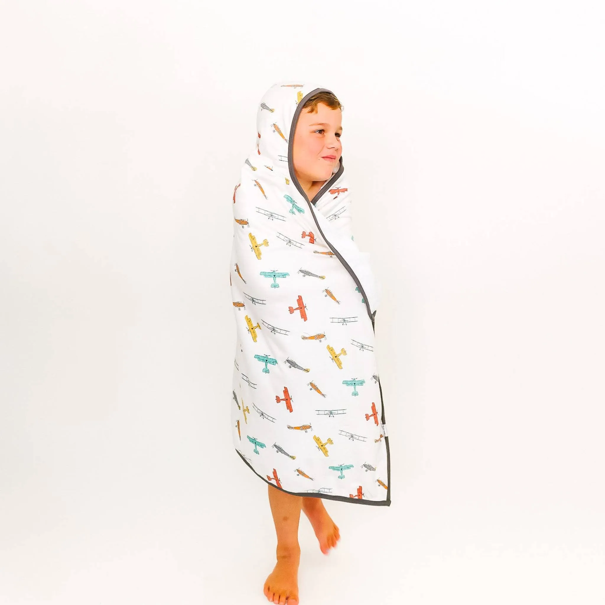 Premium Big Kid Hooded Towel - Ace