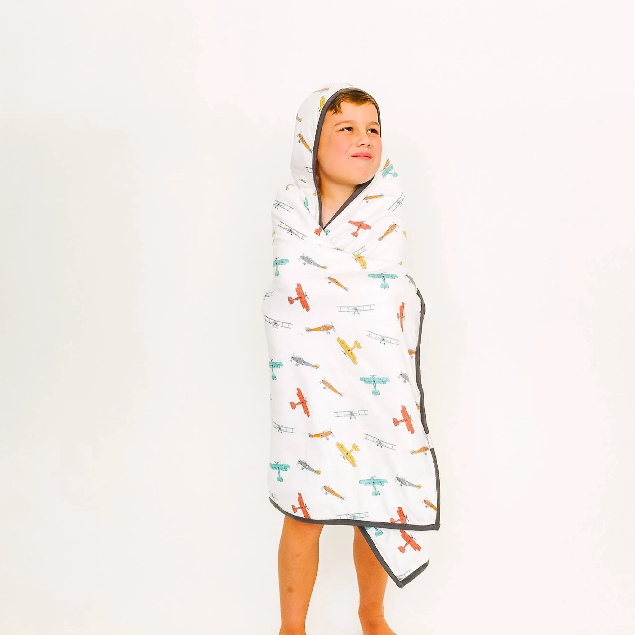Premium Big Kid Hooded Towel - Ace
