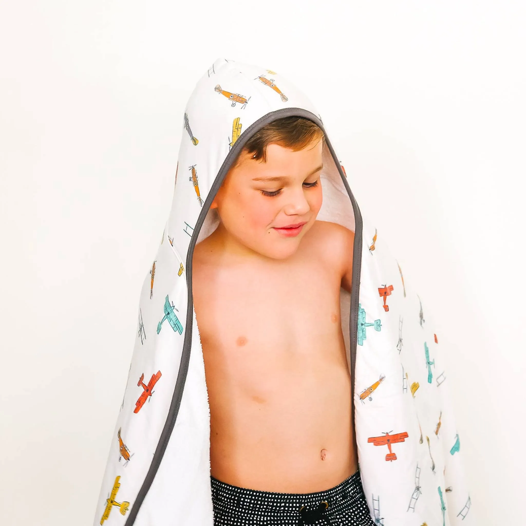 Premium Big Kid Hooded Towel - Ace