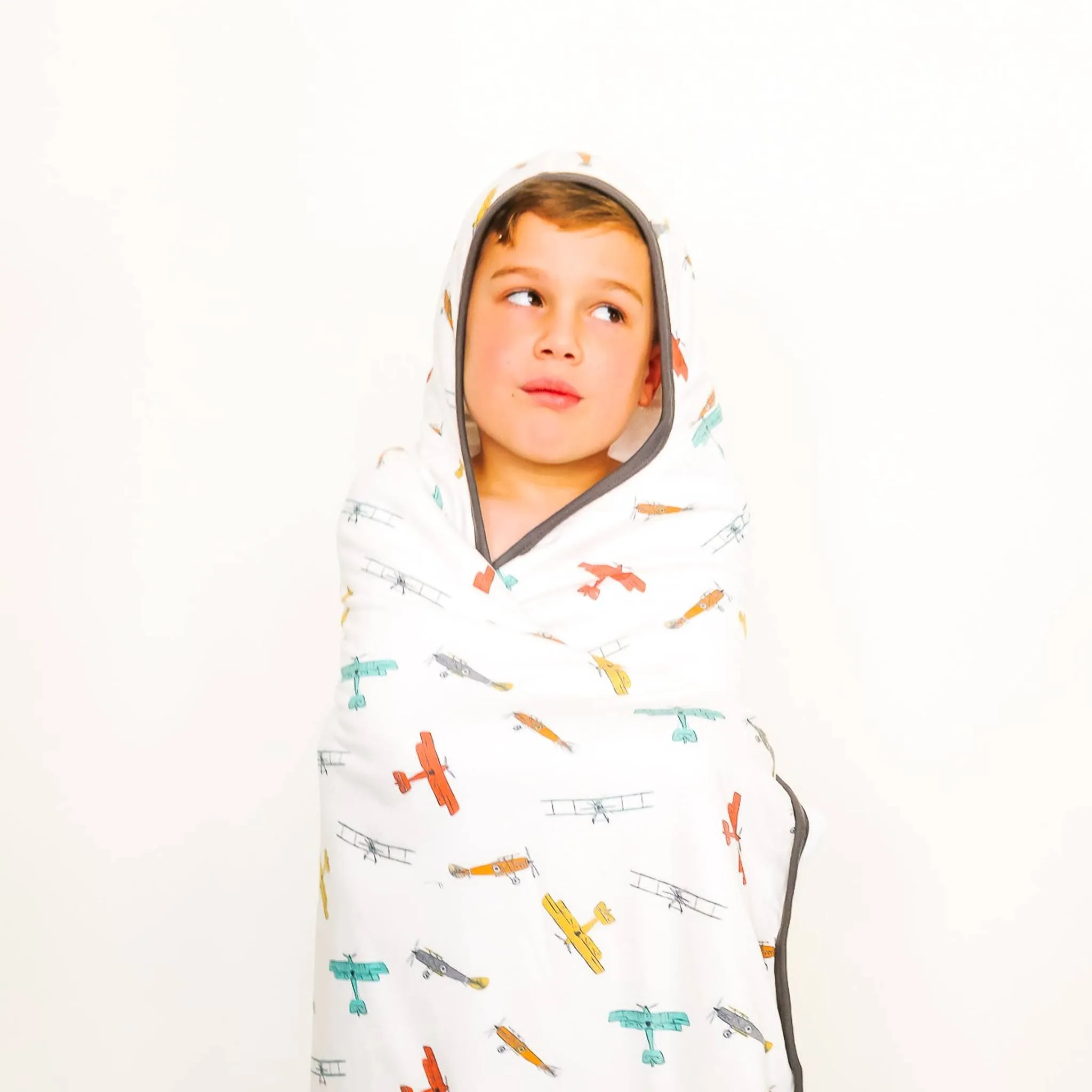 Premium Big Kid Hooded Towel - Ace