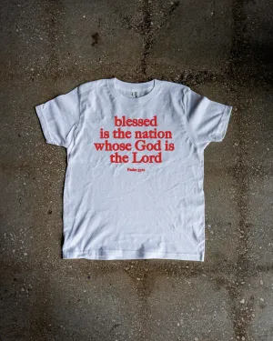 Psalm 33:12 Kids T-shirt