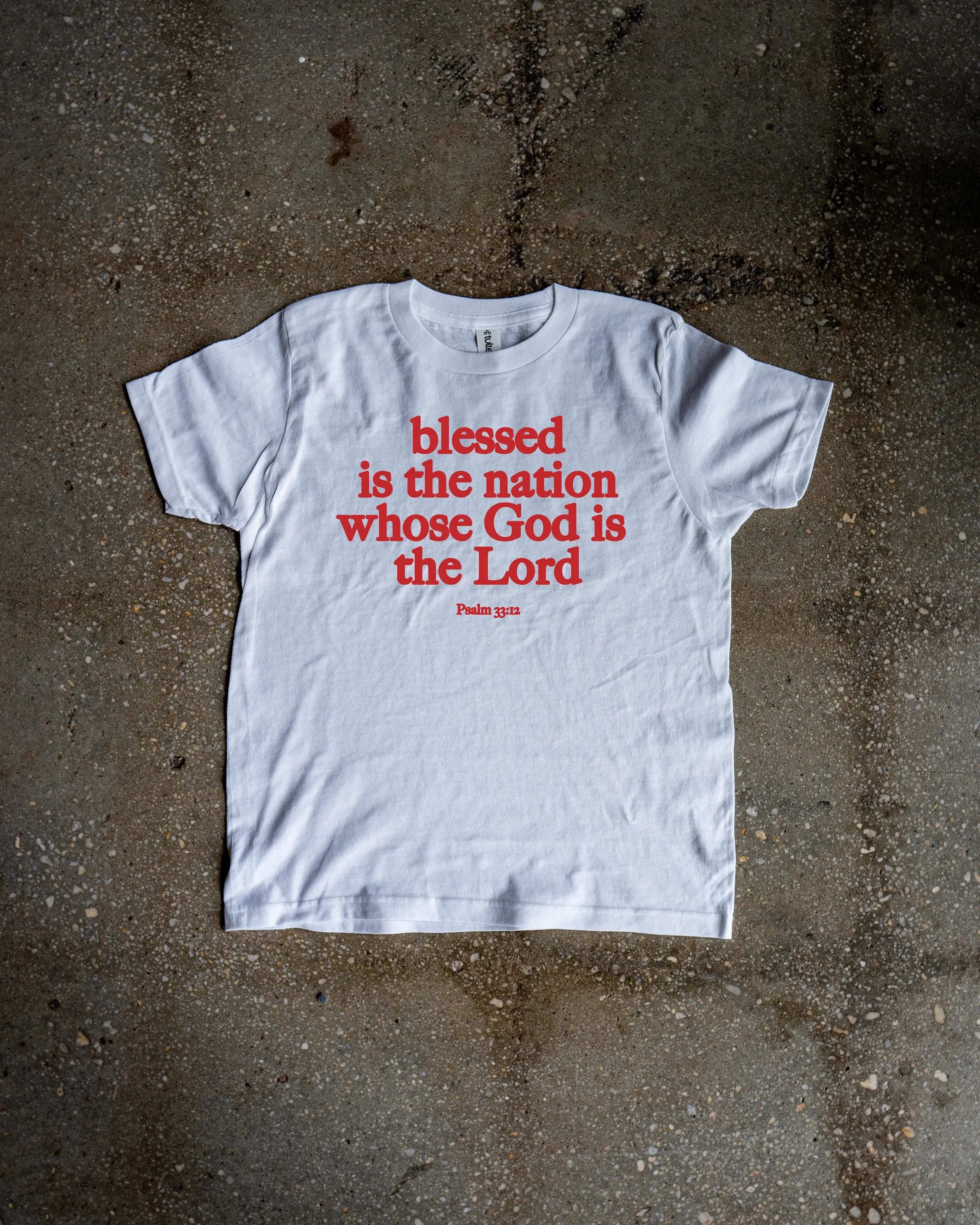 Psalm 33:12 Kids T-shirt