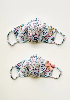 "Be Safe. Be Kind" Printed Heirloom Mask - Botanical Vines