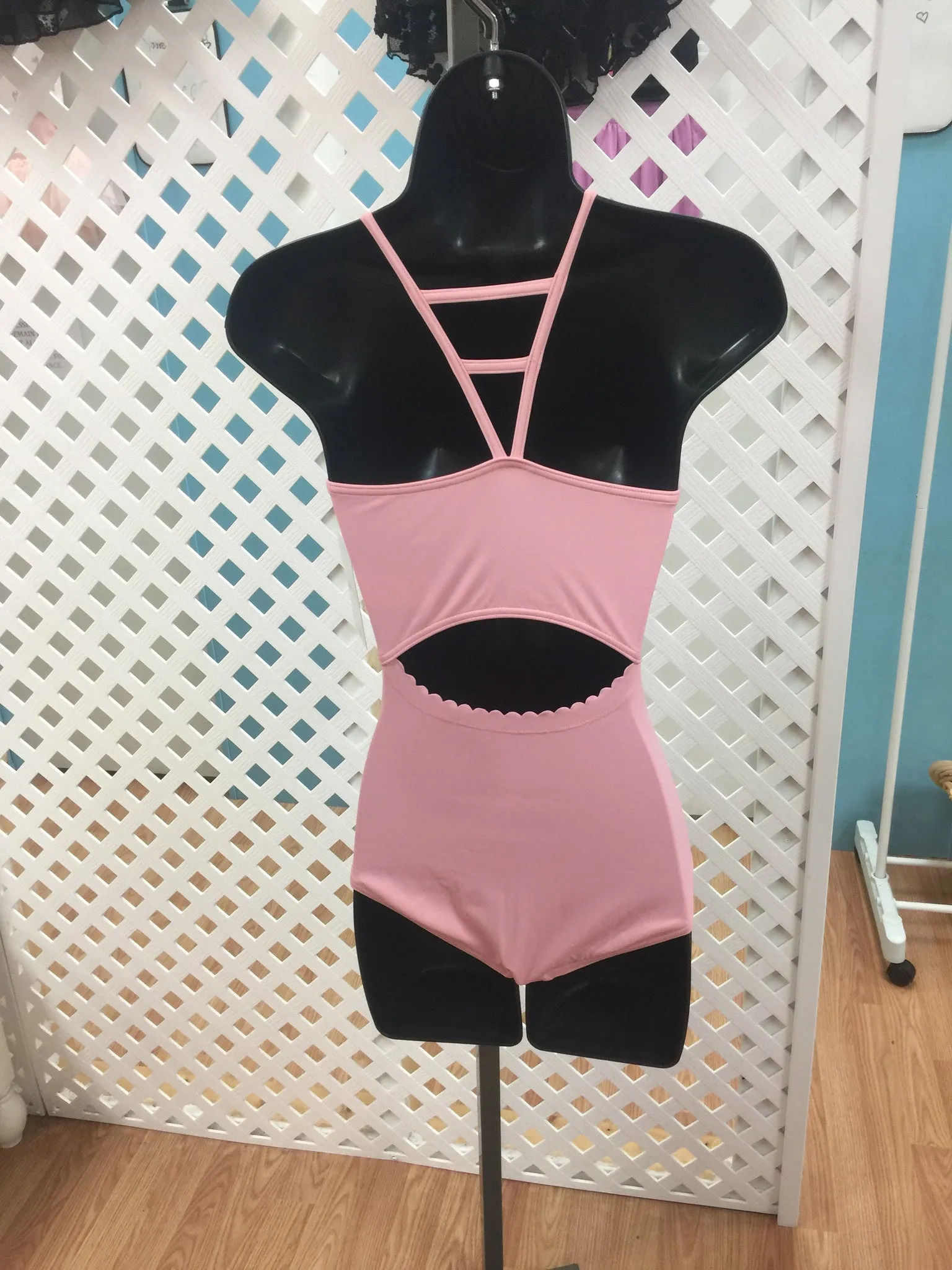 "Margaret" Child Leotard 10937C - Flamingo Pink, Sizes 4-12