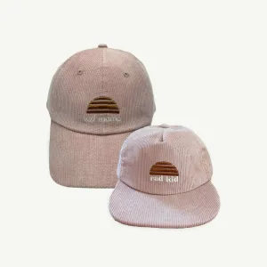 Rad Mama and Rad Kid Cord Cap Bundle - Mauve