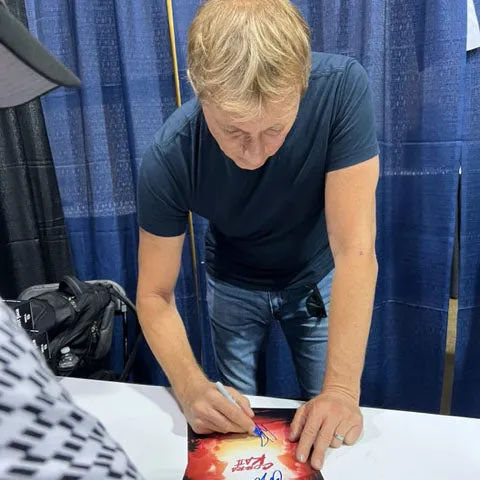 Ralph Macchio/William Zabka Autographed "Karate Kid" 24X36 Poster