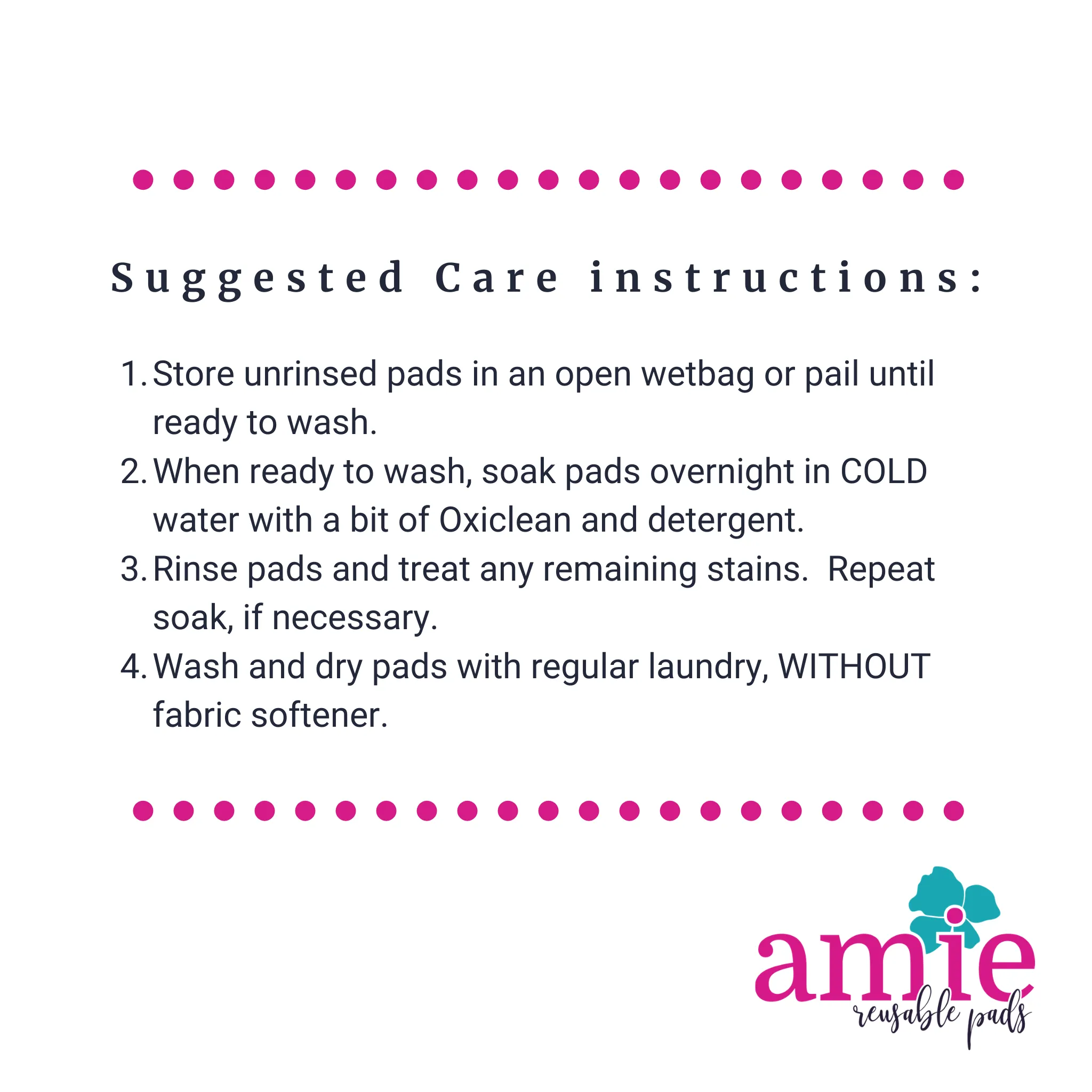 Reusable Pad Mini Starter Set