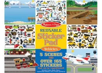 Reusable Sticker Pad - Vehicles