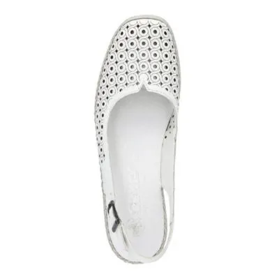 Rieker 41350-80 White Women's Sandals