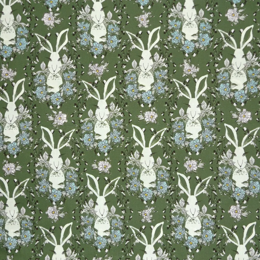 SAGE RABBITS NAPKIN SET