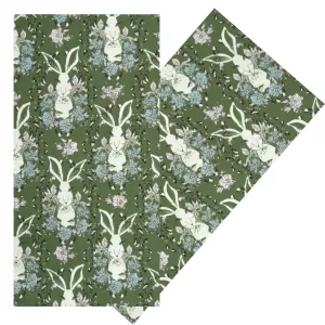 SAGE RABBITS NAPKIN SET