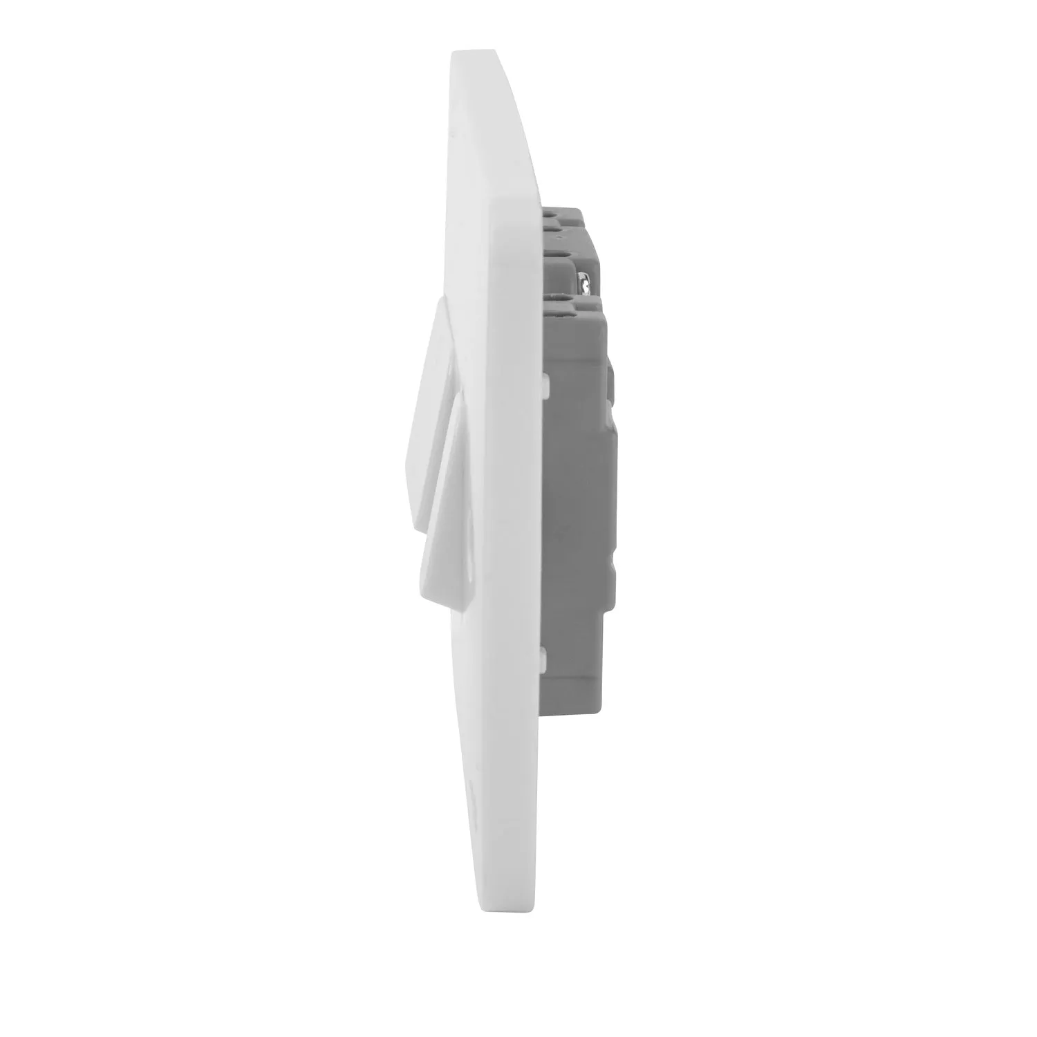 Schneider Electric GGBL10131R Lisse White Moulded 10A 3 Pole Isolator & 10AX 1G 2-Way Switch